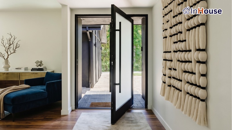 ประตูบานหมุนกระจกดีไซน์ · Pivot Door