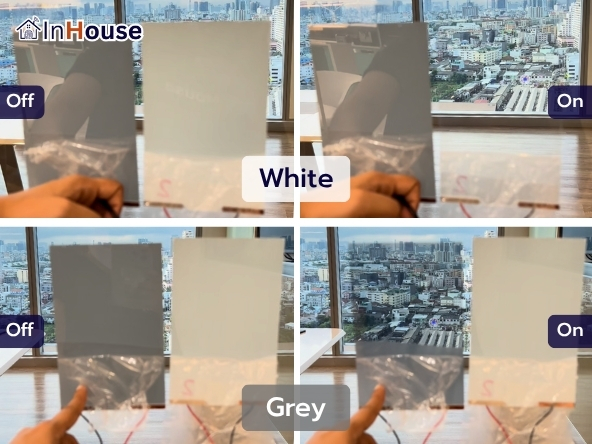 เทียบเกรด Smart Glass Tempered Laminated Super Clear ที่กระจกจริง · เห็นความใส โทนสี และคุณภาพก่อนตัดสินใจ
