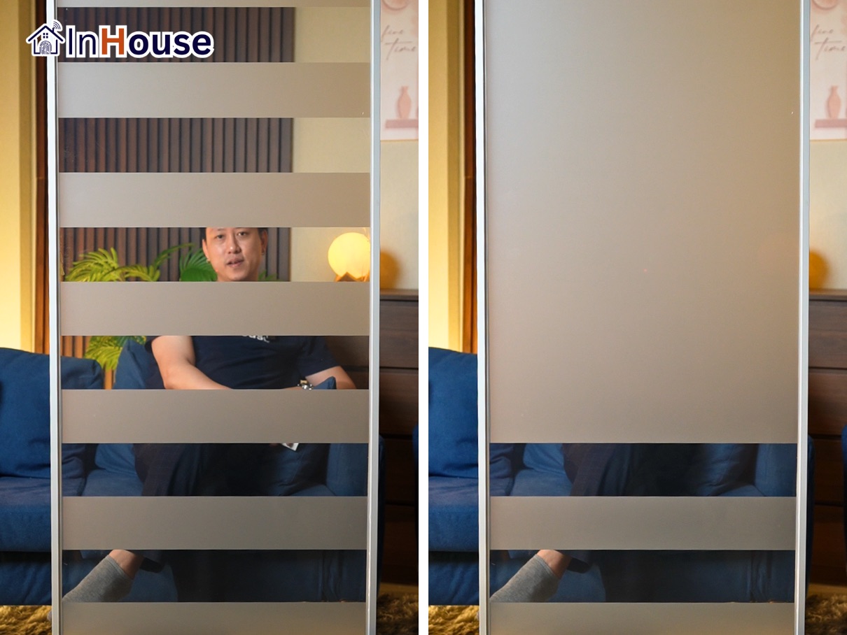 Smart Glass แยกส่วน Segmented Animation — InHouse Animation Smart Glass แยกเปิด-ปิดอิสระสูงสุด 40 จุดต่อแผ่น