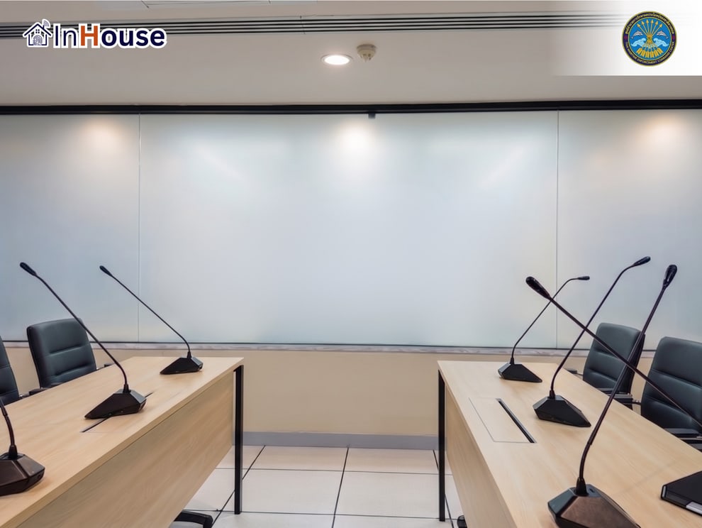ห้องประชุมลับภาครัฐ ฟิล์มไฟฟ้า Smart Film กระจกฝ้าไฟฟ้า Smart Glass · ศรชล. Thai Maritime Enforcement · InHouse