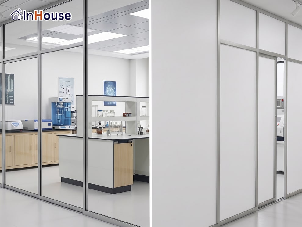 LAB Clean Room ISO 14644 · InHouse Smart Film ใสที่สุดในตลาด · Performance Series Lucida™ Pure Clarity · กระจกฝ้าไฟฟ้า Smart Glass ใสที่สุด