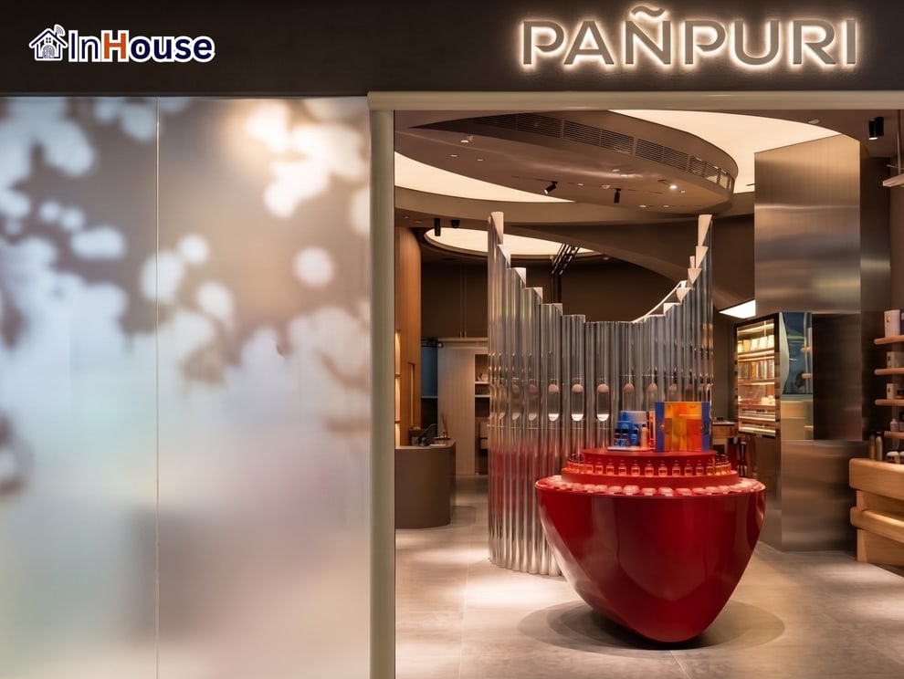 Luxury Flagship Store · PAÑPURI · ฟิล์มไฟฟ้า Smart Film กระจกฝ้าไฟฟ้า Smart Glass · InHouse