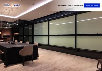 Porsche Design Tower Bangkok ติดตั้งฟิล์มไฟฟ้า Smart Film คอนโดหรู โดย InHouse