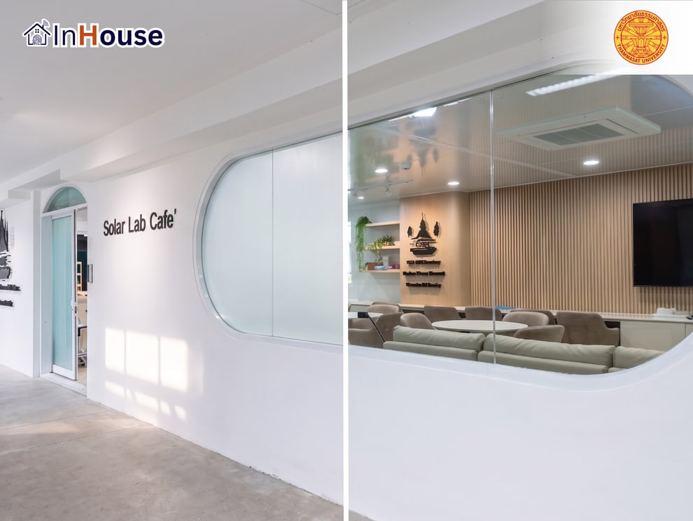 Labs Research Room Academic Government Lab ฟิล์มไฟฟ้า Smart Film กระจกฝ้าไฟฟ้า Smart Glass · มหาวิทยาลัยธรรมศาสตร์ Thammasat University · InHouse