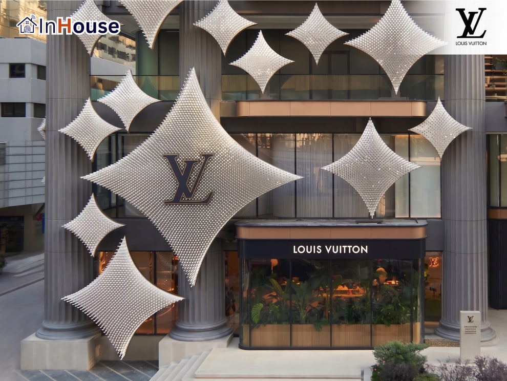 Cafe Restaurant ร้านอาหาร คาเฟ่ ฟิล์มไฟฟ้า Smart Film กระจกฝ้าไฟฟ้า Smart Glass · Louis Vuitton The Place · InHouse