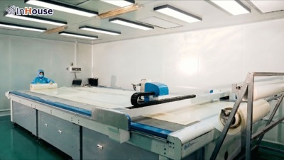 ขั้นตอนที่ 4 ผลิตตามขนาดจริง (Custom Cut) — บริการติดตั้งฟิล์มไฟฟ้า InHouse Smart Film