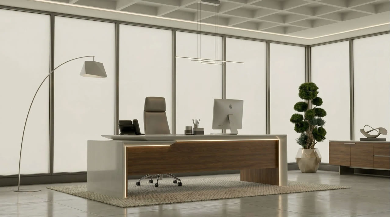 InHouse Smart Glass สถานะปิด — กระจกฝ้าทึบ ให้ความเป็นส่วนตัว Tempered Laminated PDLC