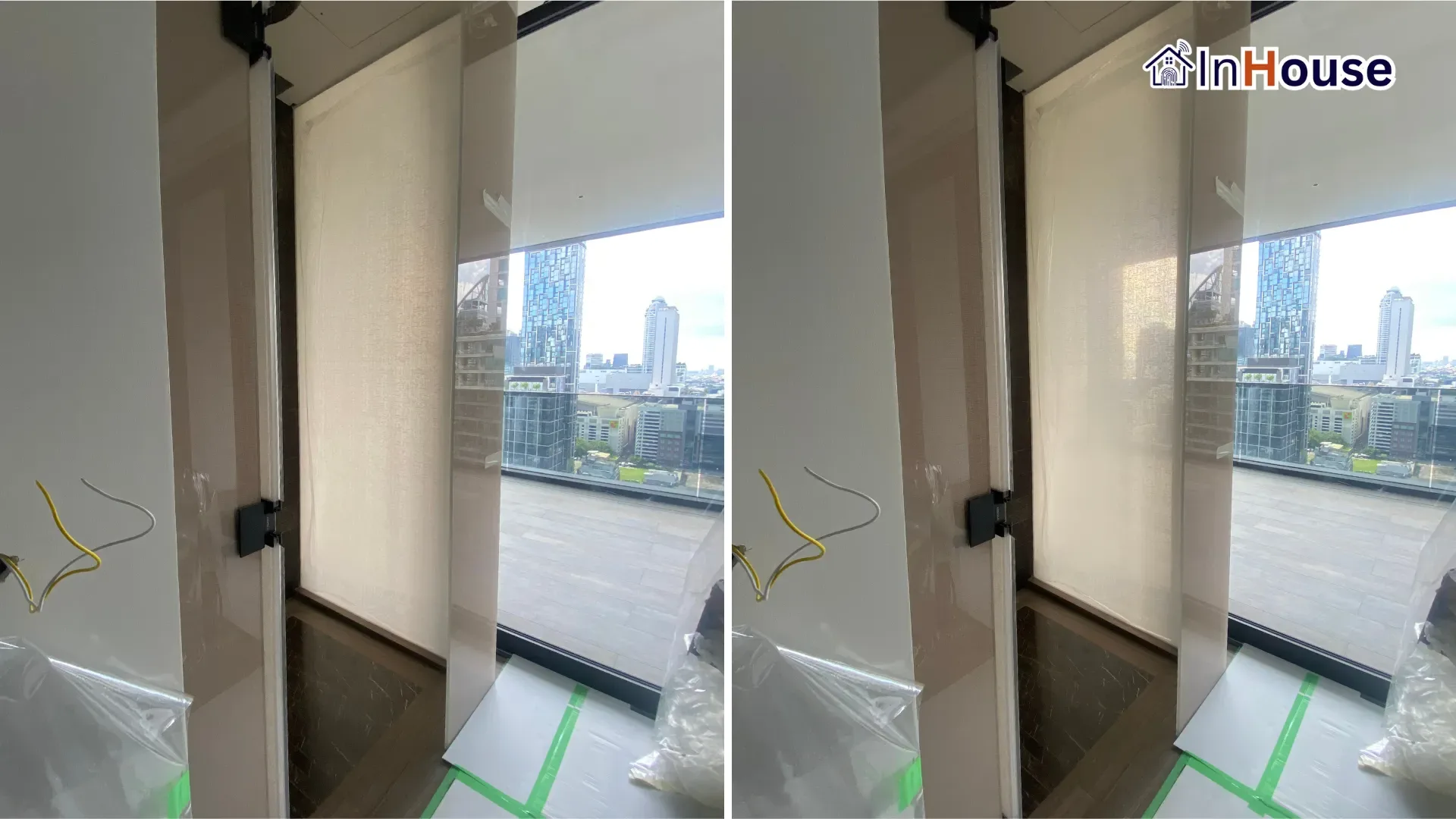 ผลงานติดตั้งฟิล์มไฟฟ้า Smart Film · Aman Nai Lert Bangkok – ห้องน้ำ Luxury Bathroom ระดับ Ultra-Premium · โดย InHouse