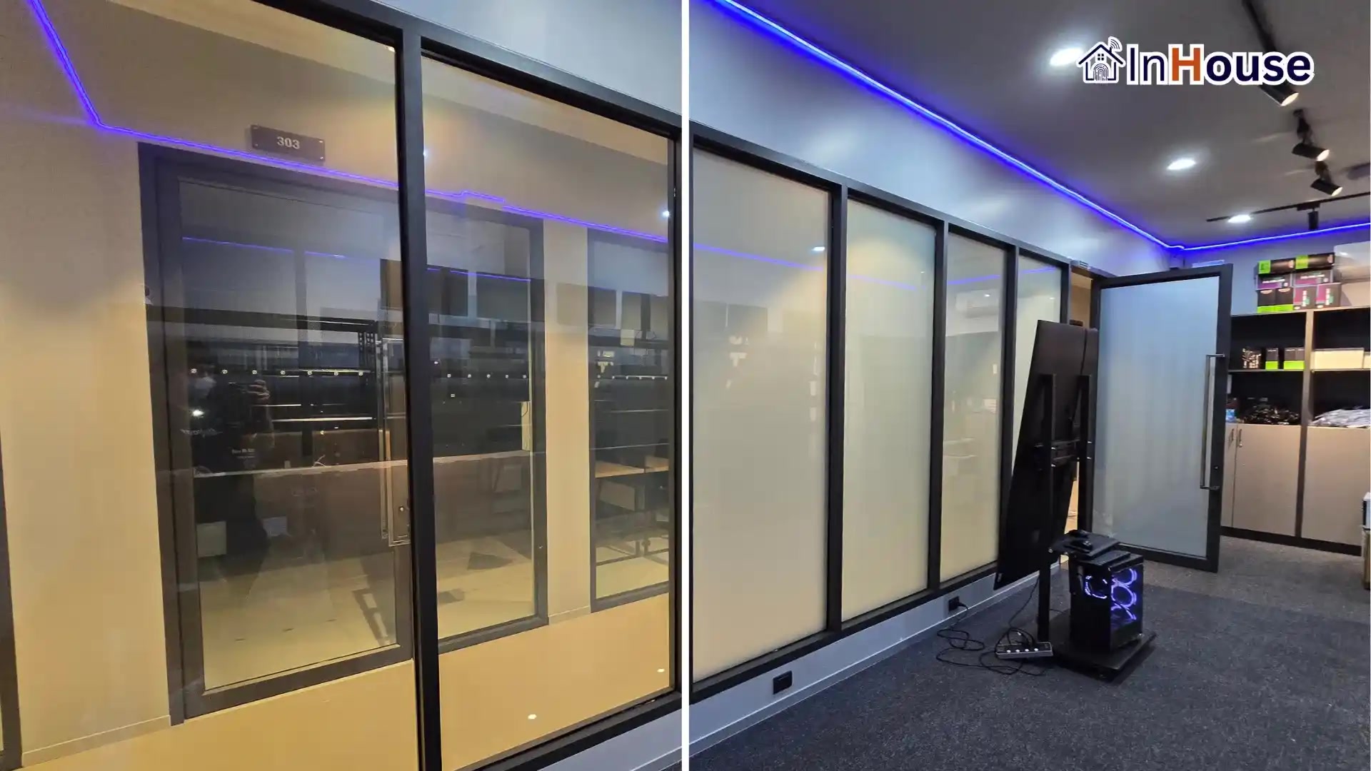 ผลงานติดตั้งฟิล์มไฟฟ้า BTC Space – Server Room & IT Hub โดย InHouse Technology