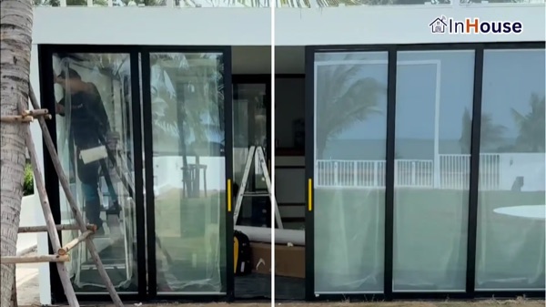 วิลล่าริมชายหาด – Huahin Beachfront Villa ติดตั้งฟิล์มไฟฟ้า โดย InHouse Technology