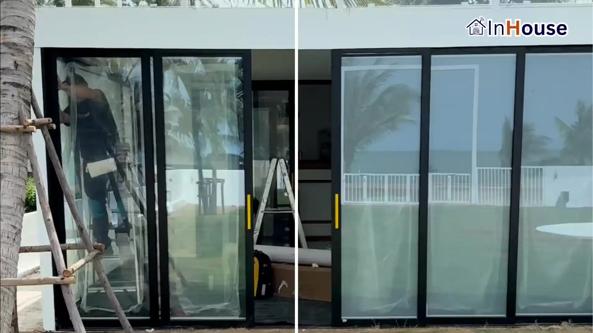 ผลงานติดตั้งฟิล์มไฟฟ้า วิลล่าริมชายหาด – Huahin Beachfront Villa โดย InHouse Technology
