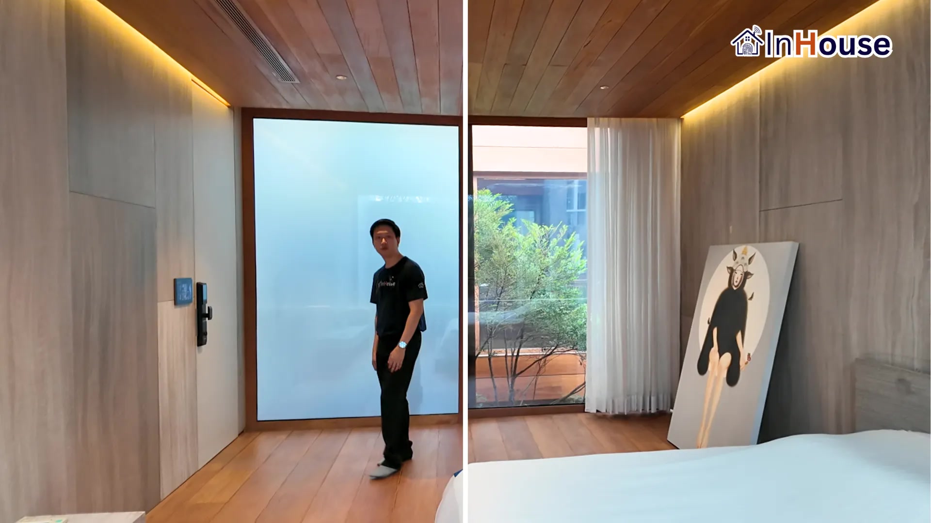 ผลงานติดตั้งฟิล์มไฟฟ้า บ้านหิน – บ้านเดี่ยวสุดหรู โดย InHouse Technology