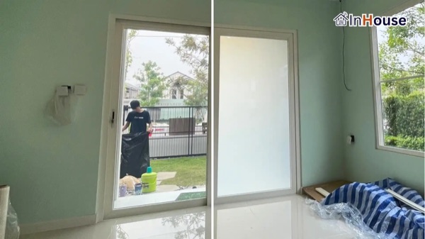 คุณชนิดาภา (Villaggio 3) – Sliding Door Smart Privacy ติดตั้งฟิล์มไฟฟ้า โดย InHouse Technology