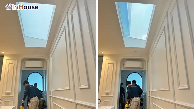 คุมแสงแดด Sky Light อยู่หมัด ฟิล์มไฟฟ้า ปรับความโปร่งแสงหลังคากระจกได้ — คุณเดียร์น่า – ป้องกันความร้อนจาก Sky Light และกระจกหน้าต่างทรงโค้ง