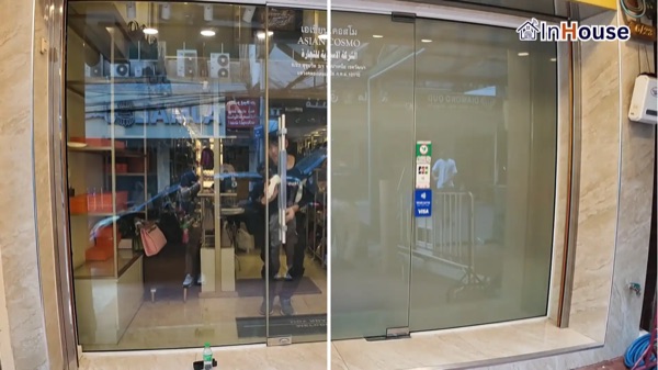 ร้านกระเป๋า ALI AL IRAQI – Luxury Retail ติดตั้งฟิล์มไฟฟ้า โดย InHouse Technology