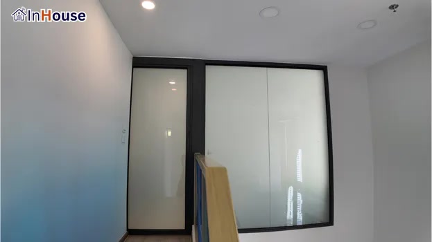 Blocking the view smart film Completely closing off the view from outside — Khun You — Life Rama 4 Condo Bedroom