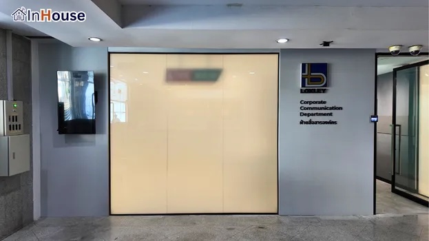Private Meeting Room ในไม่กี่วินาที ฟิล์มไฟฟ้า เปลี่ยนเป็นห้องประชุมลับได้ในเสี้ยววินาที — Loxley – ฟิล์มไฟฟ้าห้องประชุมปกปิดข้อมูลสำคัญได้ในคลิกเดียว