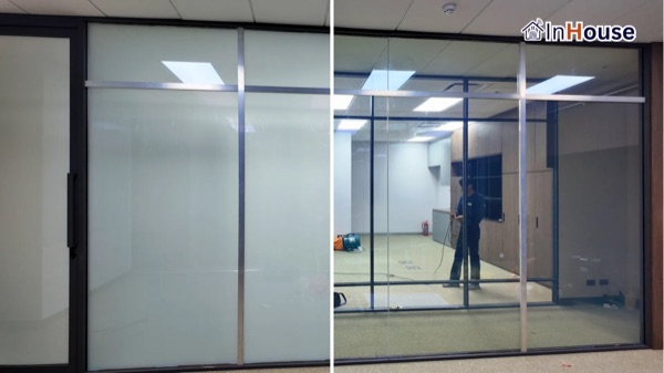 Nexter Living – OCC Smart Office Glass ติดตั้งฟิล์มไฟฟ้า โดย InHouse Technology