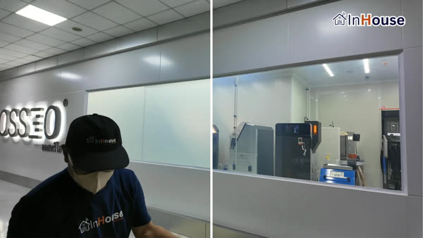 OSS 3O – ห้องเก็บอุปกรณ์การแพทย์ Smart Privacy จุฬา 7 ติดตั้งฟิล์มไฟฟ้า โดย InHouse Technology