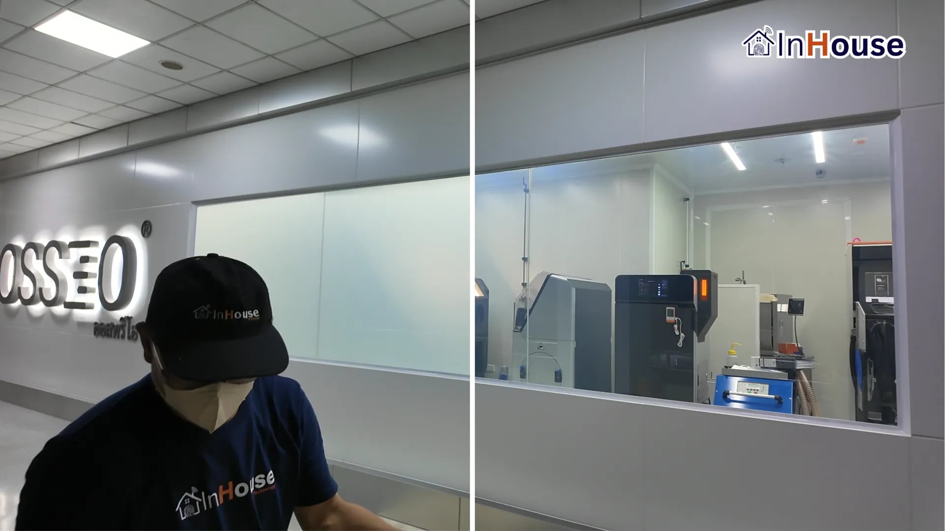 ผลงานติดตั้งฟิล์มไฟฟ้า OSS 3O – ห้องเก็บอุปกรณ์การแพทย์ Smart Privacy จุฬา 7 โดย InHouse Technology