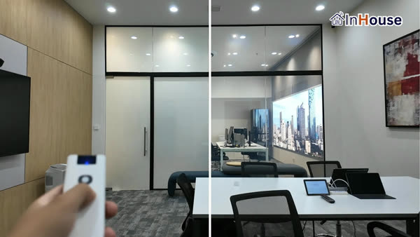 ห้องประชุมใหญ่, โซน Workspace ติดตั้งฟิล์มไฟฟ้า โดย InHouse Technology