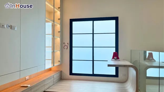 กดทึบใน 0.1 วินาที ฟิล์มไฟฟ้า Privacy ทันใจระดับสายตา — เศรษฐสิริ ดอนเมือง – ประตูบานเลื่อนระเบียงชั้น 2 Smart Film