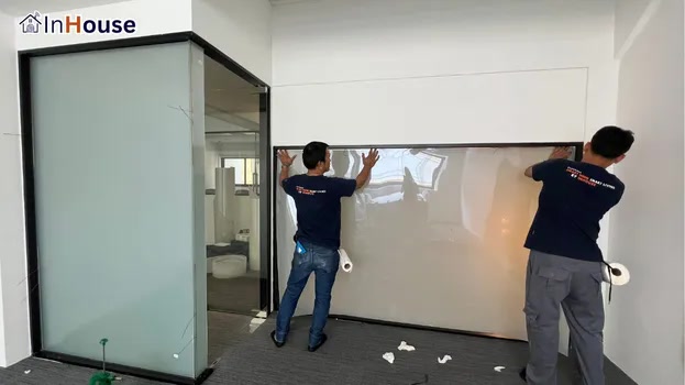 ติดตั้งโดยทีมช่าง InHouse ฟิล์มไฟฟ้า เพื่อความเป็นส่วนตัวที่สมบูรณ์แบบ — SWD – Smart Office และระบบห้องประชุมอัจฉริยะสำหรับออฟฟิศยุคใหม่