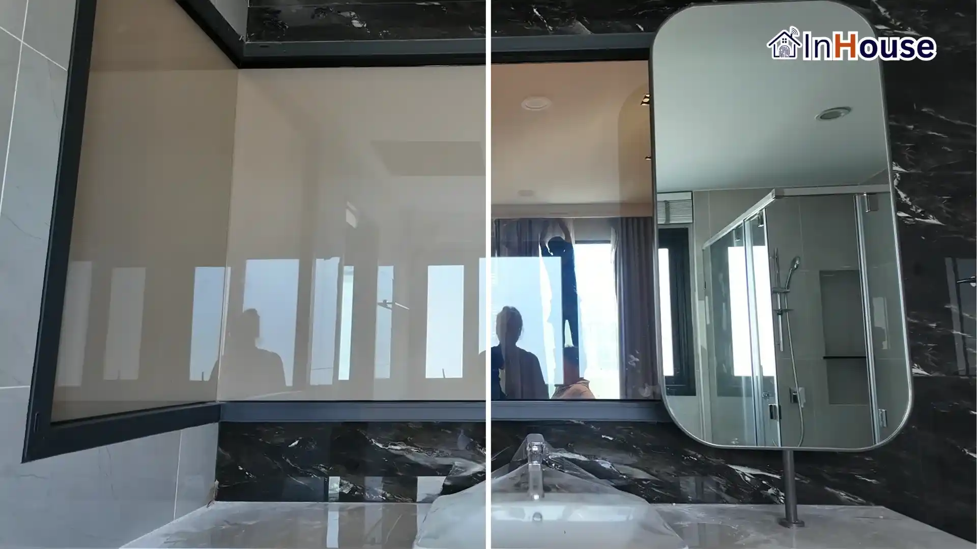 ฟิล์มไฟฟ้า · T Sky Design – Sexy Bathroom Showcase ของบริษัทอินทีเรีย