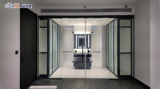 โหมดใส ฟิล์มไฟฟ้า คืนมุมมองโปร่งกว้างและดูหรูหรา — TAIT Sathorn 12 – Smart Glass สำหรับห้องน้ำคอนโดหรู