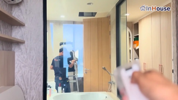 Taraya Condominium – Seaview Bathroom ติดตั้งฟิล์มไฟฟ้า โดย InHouse Technology