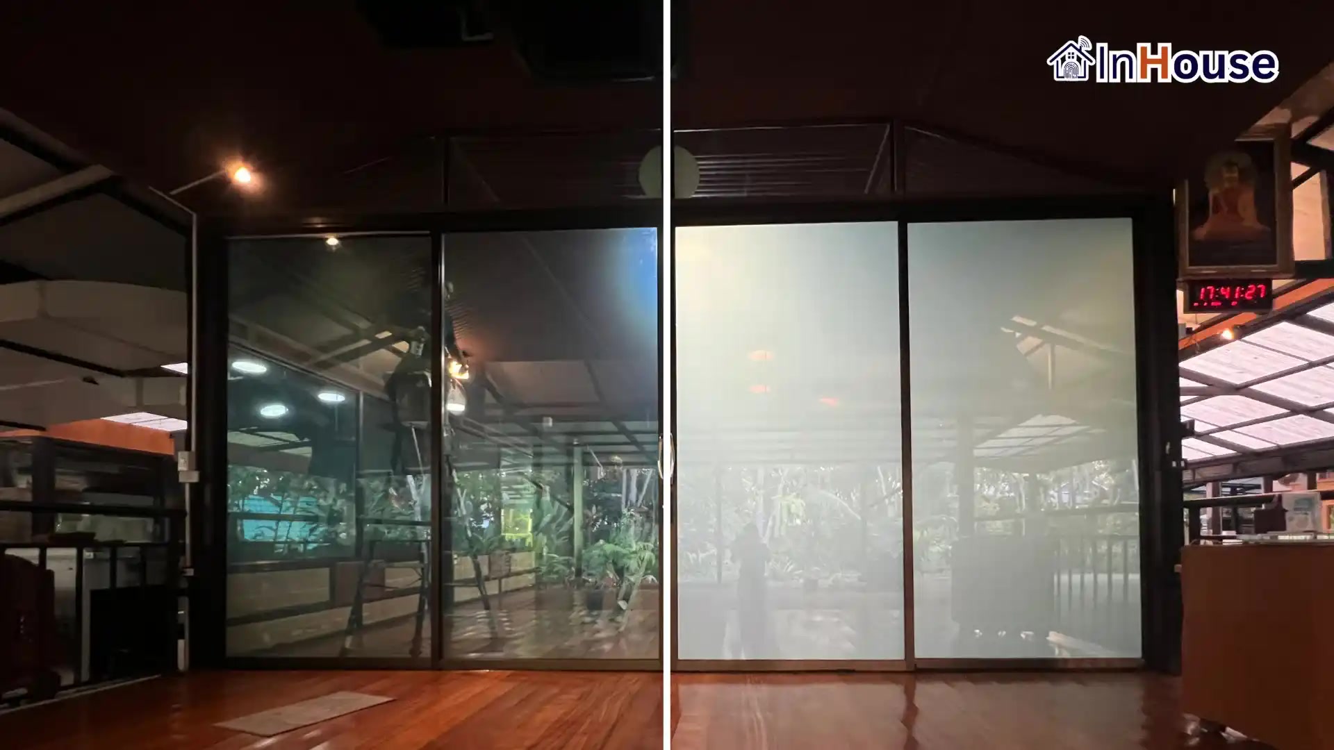 ผลงานติดตั้งฟิล์มไฟฟ้า วัดเขาใหญ่ญาณสัมปันโน – ห้องเจ้าอาวาส โดย InHouse Technology