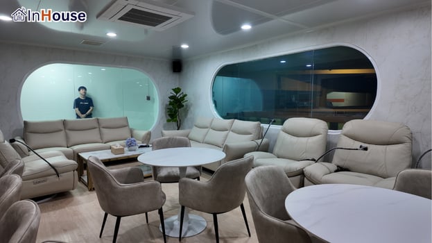 บรรยากาศห้อง Solar Lab Cafe ฟิล์มไฟฟ้า พื้นที่เรียนรู้ทันสมัยเป็นส่วนตัว — มหาวิทยาลัยธรรมศาสตร์ – ฟิล์มไฟฟ้า ห้อง Solar Lab