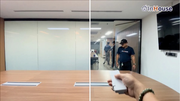 TMES – โซลูชันห้องประชุมยุคใหม่ด้วยฟิล์มไฟฟ้าปรับขุ่น-ใส ติดตั้งฟิล์มไฟฟ้า โดย InHouse Technology