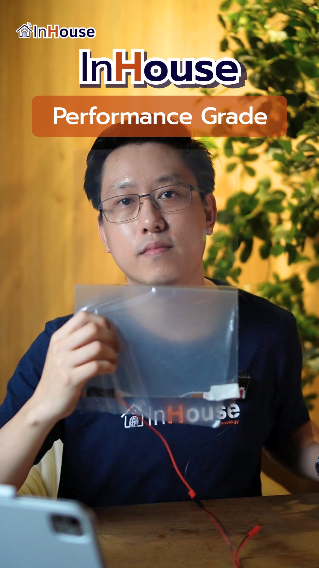 กระจกฝ้าไฟฟ้าใสที่สุดในตลาด · InHouse Smart Glass Performance Grade · Pure Clarity Test · Lucida™ R&D Layer